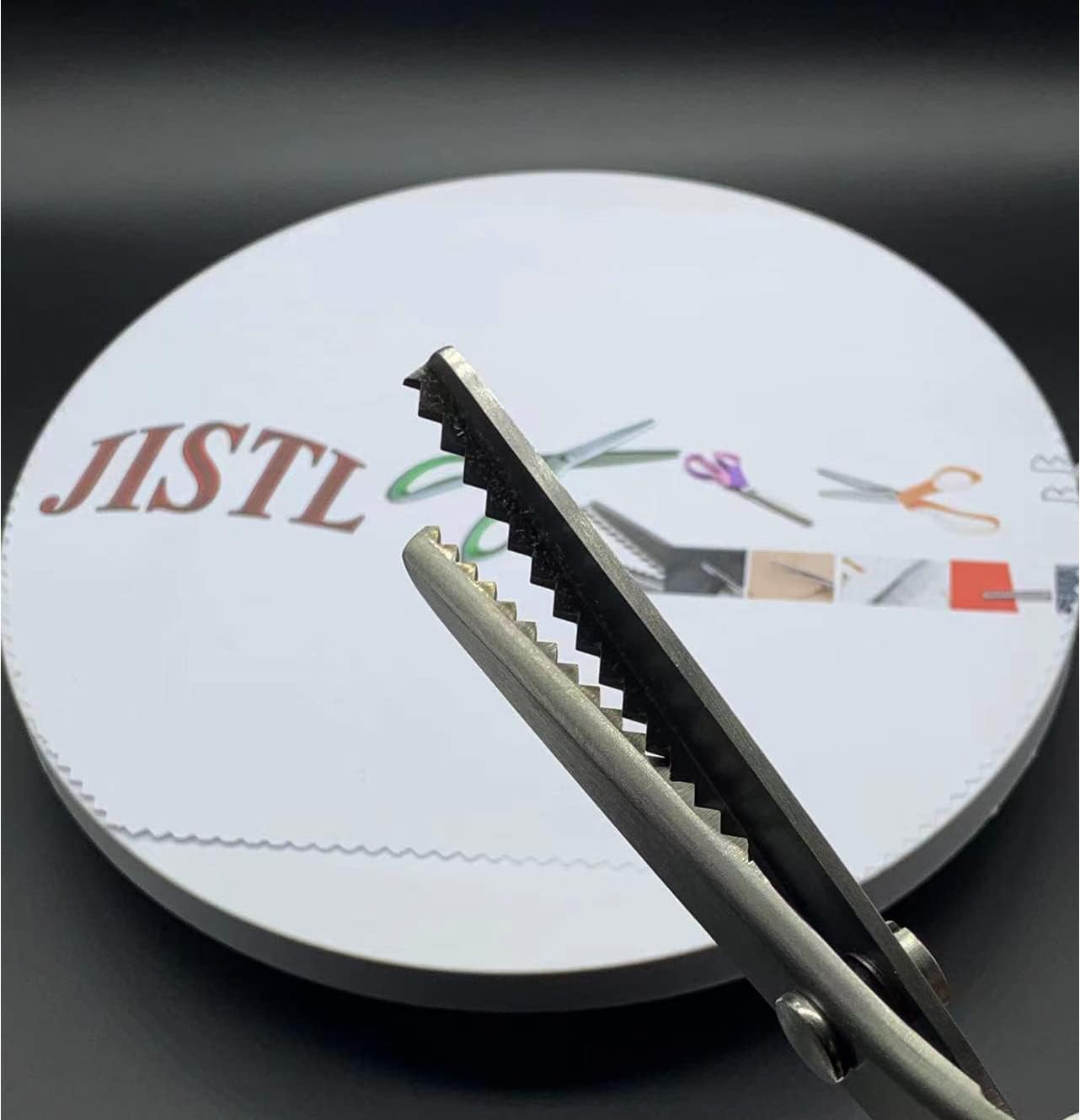 JISTL Green Pinking Shears Comfort Grips Crafts Zig Zag Cut Sewing Scissors.Professional Handheld Dressmaking - Image 6